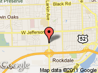 Map of GERALD AUTO SALES at 314 S. LARKIN, Joliet, IL 60436