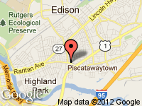 Map of EDISON AUTO SALES at 1840 WOODBRIDGE AVE, Edison, NJ 08817