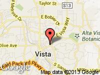 Map of SD Mission Auto Sales, INC. at 964 Vista Village Drive, Vista, CA 92084