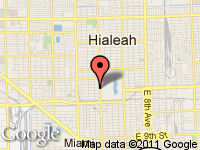 Map of RR Auto Sales, Inc. at 2510 Palm Ave., Hialeah, FL 33012
