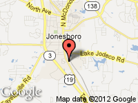 Map of By The Book Auto Brokers, Inc. at 251-C S. Main St., Jonesboro, GA 30236