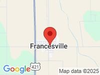 Map of Autobarn Sales & Leasing at 114 E MONTGOMERY ST, Francesville, IN 47946