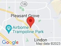 Map of Granite Peaks Motor Co. at 445 East State Road, Pleasant Grove, UT 84062