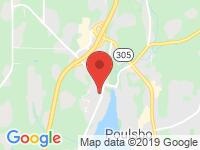 Map of Hudson Auto Center at 20081 Viking Ave N.W., Poulsbo, WA 98370