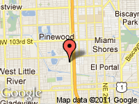 Map of AUTO TEMPT LEASING INC at 9240 NW 7TH AVE #2, Miami, FL 33150