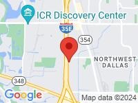 Map of Texas Carz at 10901 COMPOSITE DRIVE, Dallas, TX 75220