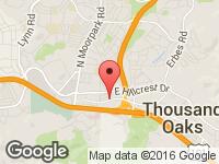 Map of Conejo Wholesale Auto & RV at 661 E Thousand Oaks Blvd, Thousand Oaks, CA 91360