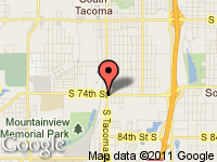 Map of Cars R Us at 7401 S. Tacoma Way, Tacoma, WA 98409