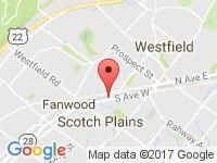 Map of Coops Cars at 1216 South Ave West, Westfield, NJ 07090