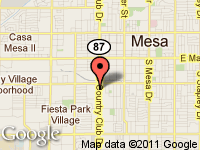 Map of Main Lot at 449 S. Country Club Dr., Mesa, AZ 85210