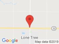 Map of Krueger Auto Inc at 5997 Wapsi Ave, Lone Tree, IA 52755