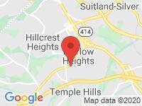 Map of Temple Hills at 4732 Saint Barnabas Road, Temple Hills, MD 20748