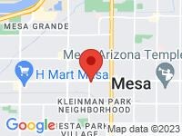 Map of Goldie's Motors at 733 W Main Street, Mesa, AZ 85201