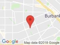 Map of Karros Burbank at 3120 W Magnolia Blvd, Burbank, CA 91505-3045