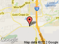 Map of Xclusive Motors at 9444 Miramar Road, San Diego, CA 92126