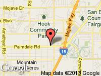 Map of Platinum Auto Group at 15180 Palmdale Rd., Victorville, CA 92392