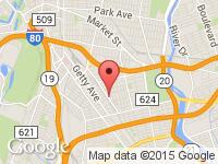 Map of SILKCITYAUTOMALL.COM at 290 Pennsylvania Ave, Paterson, NJ 07503
