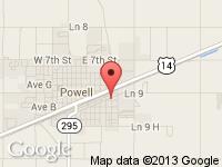 Map of Dorm's Auto Sales at 842 E South St., Powell, WY 82435