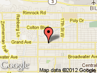 Map of Dana Motors at 2046 Grand Ave., Billings, MT 59102