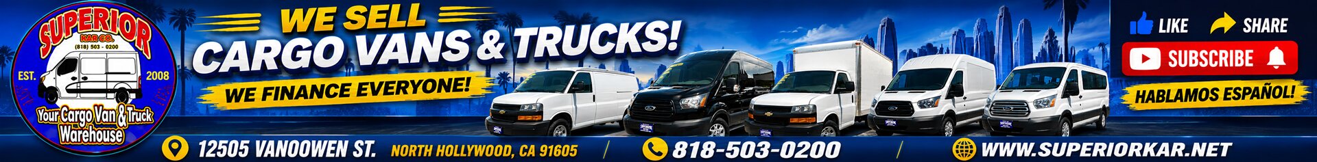 Superior Kar Co |Used Cargo Vans, Trucks |North Hollywood