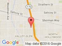 Map of Superior Kar Company at 12505 Vanowen St., North Hollywood, CA 91605