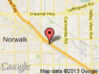 Map of SANTA FE SPRINGS at 12818 FIRESTONE BLVD, Santa Fe Springs, CA 90670