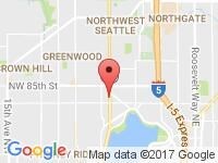 Map of Reality Auto Sales at 8101 Aurora Ave North, Seattle, WA 98103