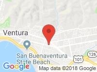 Map of Ventura Cars at 2531 East Thompson Blvd., Ventura, CA 93003