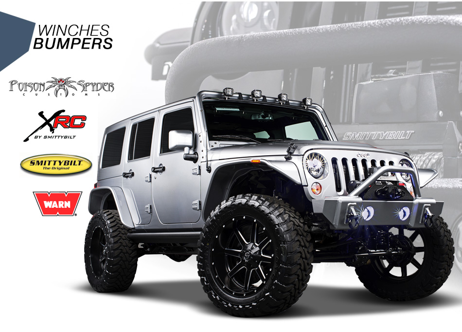 Custom Jeep with winch bumpers JK or JL Jeep Wrangler Rubicon