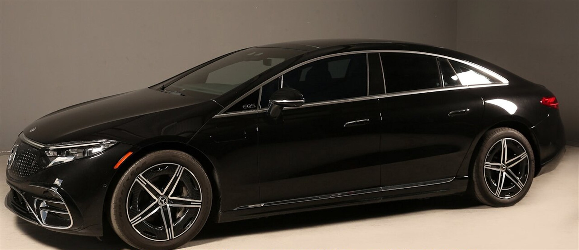 Mercedes-Benz EQS electric sedan at Ultimate Motorsport Houston