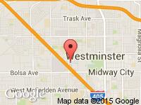 Map of Westminster Motorcars at 14726 Goldenwest St Ste J, Westminster, CA 92683