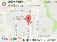 Map of Edmonton Imports at 7109 104th St, Edmonton, AB T6E 4B7