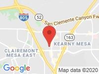 Map of Champion Motoring at 4575 Ruffner St., San Diego, CA 92111