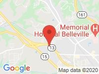 Map of Belleville IL at 7310 Old St Luis Rd, Belleville, IL 62223