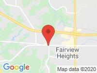 Map of Fairview Heights IL at 10280 Lincoln Trail, Fairview Heights, IL 62208