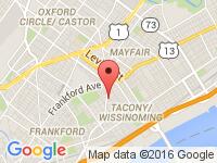 Map of Red Carpet Auto at 6031 Harbison Ave., Philadelphia, PA 19135
