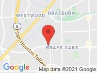 Map of Amazing Motor Cars at 9140 WEST BELLFORT AVENUE, Houston, TX 77031