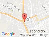 Map of Auto Advantage at 1150 W Mission Ave, Escondido, CA 92025