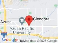 Map of Carbook Inc at 831 W. Route 66, Glendora, CA 91740