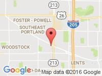 Map of JD Motors at 8030 SE Harold St, Portland, OR 97206