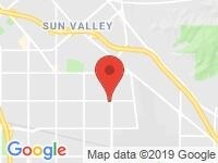 Map of Happy Motors at 7545 Vineland Ave, Sun Valley, CA 91352