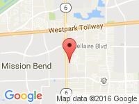 Map of LBC Auto Sales at 7355 Hwy 6 South, Houston, TX 77083