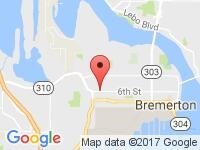Map of Raphael Luxury Motor Cars at 2322 6th Street, Bremerton, WA 98312