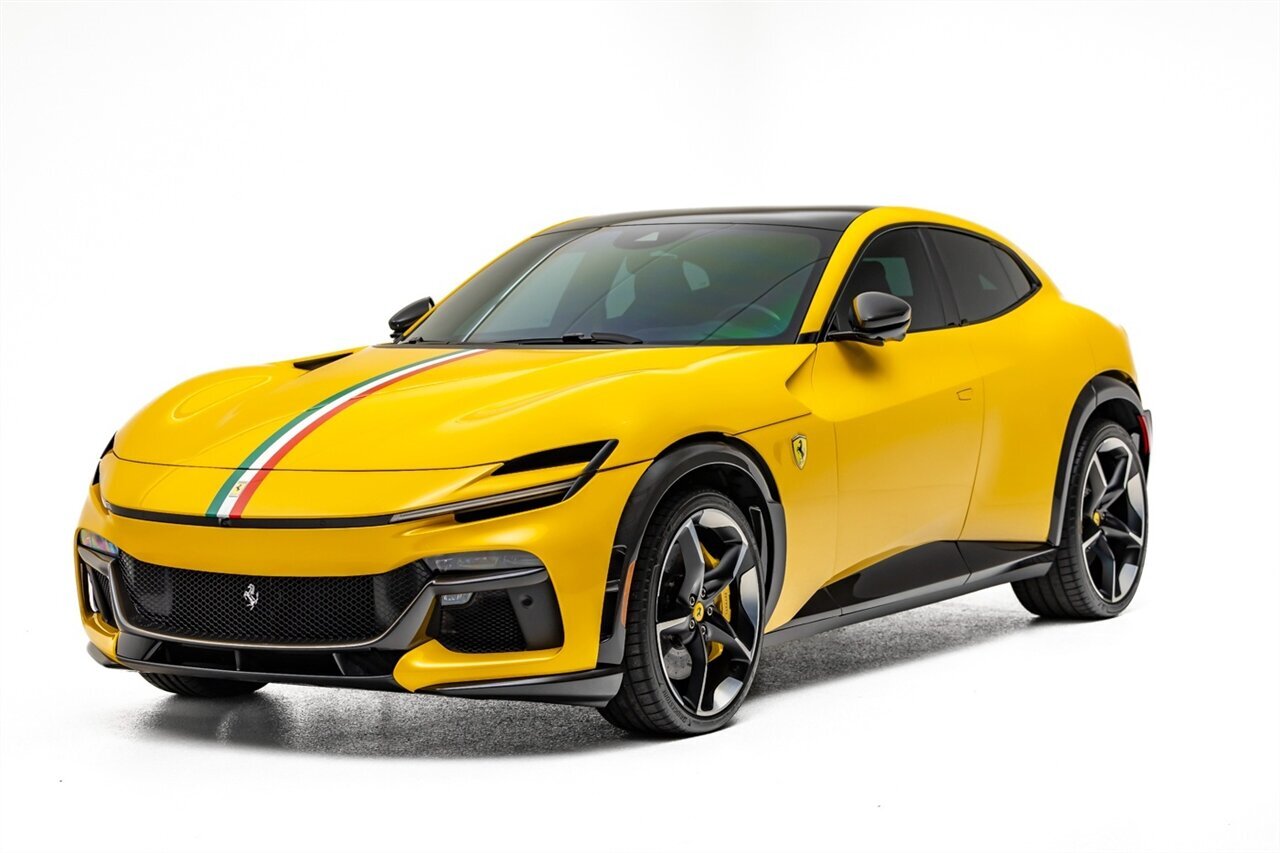 Yellow Ferrari Purosangue