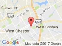 Map of Coast to Coast Auto Inc at 204 Westtown Road, West Chester, PA 19382