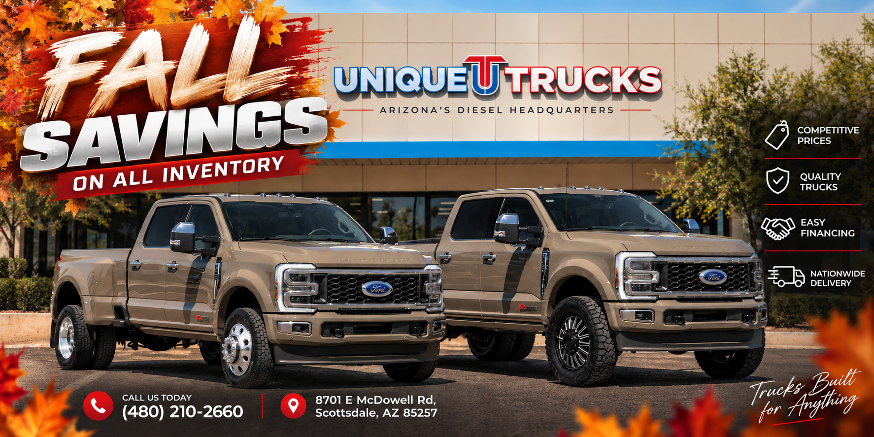 Unique Trucks Summer Inventory Blowout Sale on All Inventory in Scottsdale, Arizona