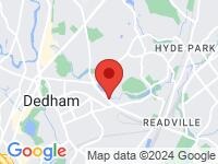 Map of Bostonyan Auto Group at 150 Milton St, Dedham, MA 02026