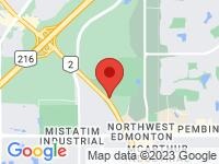 Map of Redline Motors at 14421 mark messier trail, Edmonton, AB T6V 1H4