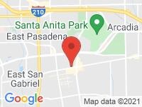 Map of Elite Auto Connection at 805 W Duarte Rd., Arcadia, CA 91007