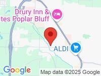 Map of Mizells Auto LLC at 1105 Herschel Bess Blvd, Poplar Bluff, MO 63901